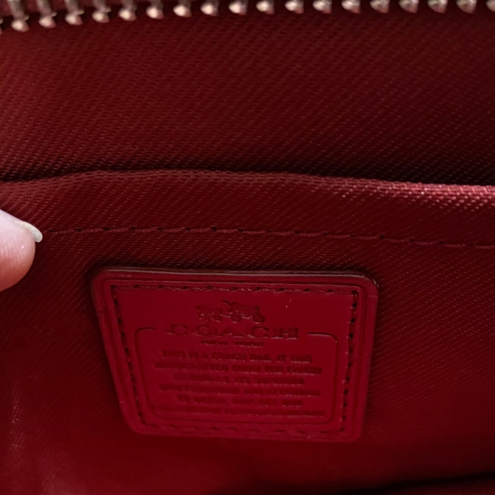 Coach Noa Pop Up Messenger Crossbody Bag in Pebble Red Leather - Picture 8 of 16